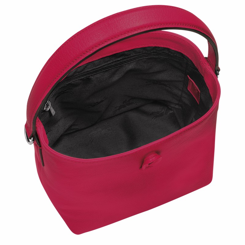 bucket bags γυναικεια Longchamp Le Roseau XS φουξια Greece | 10159HECJ13